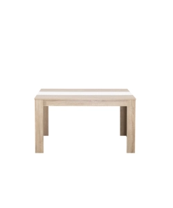 TAVOLO IN QUERCIA CON FASCIA CENTRALE BIANCA O GRIGIA, 135X80,5X74,5 CM